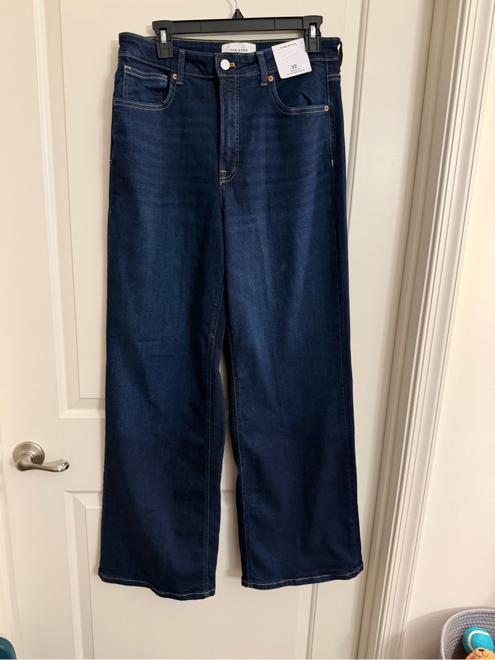 Fabletics Women's Dark Blue Wide Leg Jeans